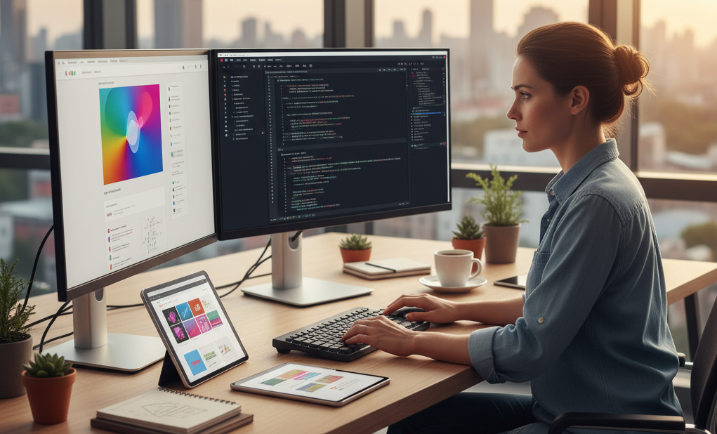 webseite erstellen illustration